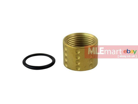 5KU 14mm CCW Spots Knurled Thread Protector (Gold) - MLEmart.com