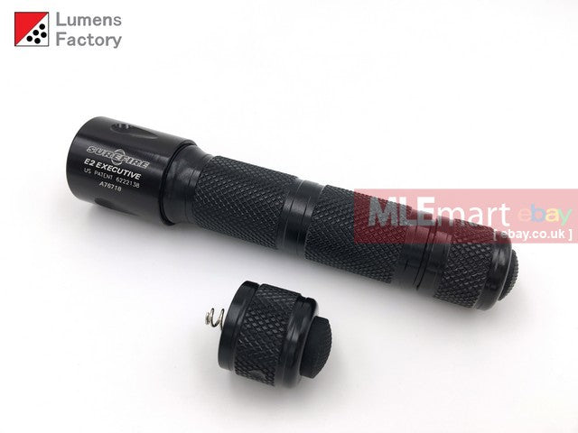 Lumens Factory E Series Z52 Tailcap. Old School Semi-Gloss - Black
