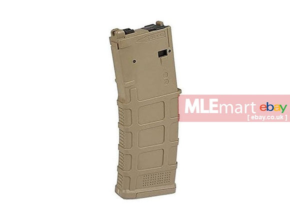 SAA 36rd Polymer Gas Magazine for Marui M4 MWS GBBR (Tan) - MLEmart.com