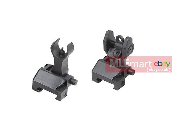 AABB T-style Foldable Front and Rear Sight Set ( Metal ) - MLEmart.com