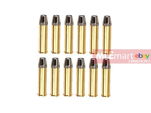 ACM WinGun Full Metal Brass Shells for WinGun / Dan Wesson 6mm Series Airsoft Co2 Revolvers (12pcs / Set) (GHVMAG-COP-0003) - MLEmart.com