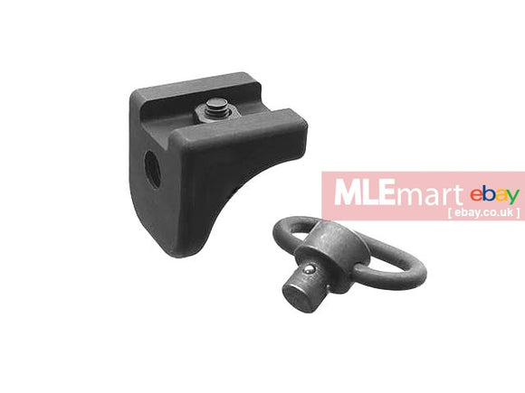 5KU Handstop with QD Sling Swivel for LW URX Handguard (Black) - MLEmart.com