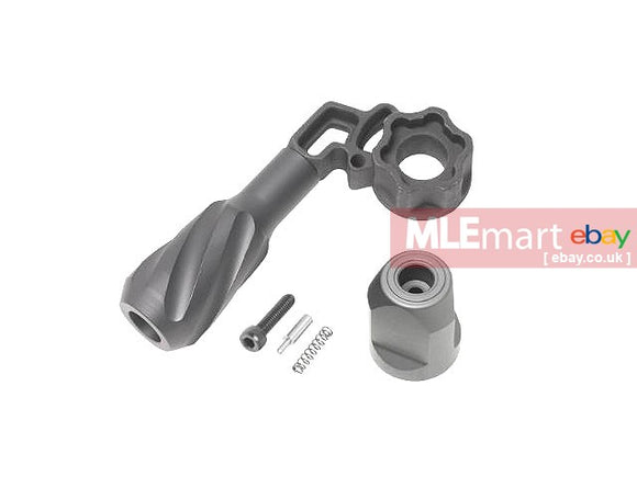 Maple Leaf VSR Twisted Full Steel Enlarge Bolt Handle with End Cap for Right Hand - MLEmart.com