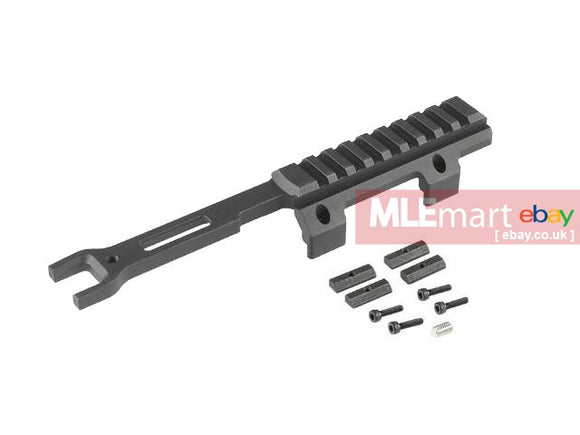 RGW MI Style M-Lok MP5K 20mm Top Rail Optic Mount for VFC (Umarex) MP5K GBB ( Black ) - MLEmart.com