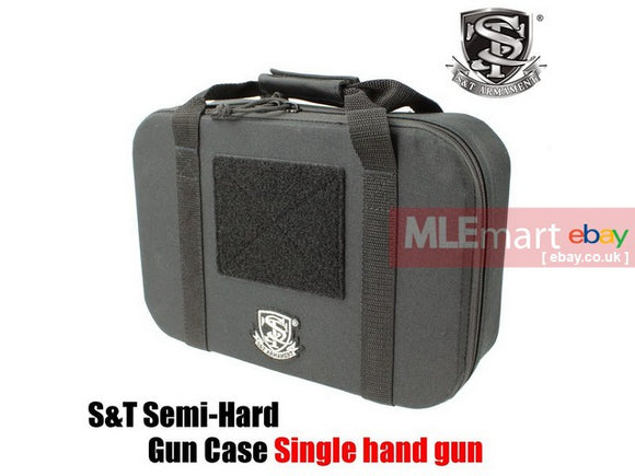 MLEmart.com - S&T Single Pistol Semi Hard Case Black (305x210x80mm)