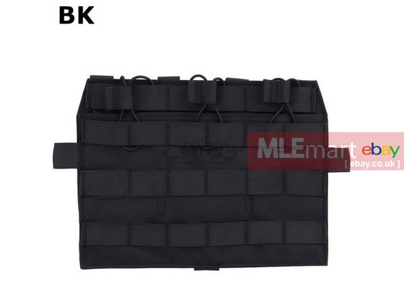 UFC AVS Style Detachable Flap M4 Flat BK