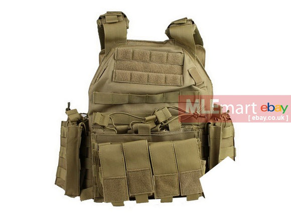 UFC 6094 type Plate Carrier Vest TAN