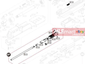 VFC G36C GBBR V2 Hop Up Chamber Parts Set with 229mm Brass Inner Barrel - MLEmart.com