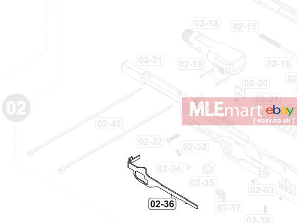 VFC MP7A1 AEG Gearbox Trigger Lever ( 02-36 ) - MLEmart.com