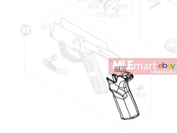 VFC G3A3 GBBR Pistol Grip ( Olive Drab ) - MLEmart.com