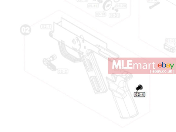 VFC G3A3 GBBR Pistol Grip Screw - MLEmart.com