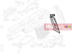 VFC FNX-45 GBB Standard-Cut Straight Backstrap (03-41) (Black) (VGC8GRP030) - MLEmart.com