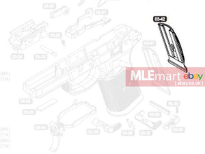 VFC FNX-45 GBB Standard-Cut Curved Backstrap (03-42) (Black) (VGC8GRP020) - MLEmart.com