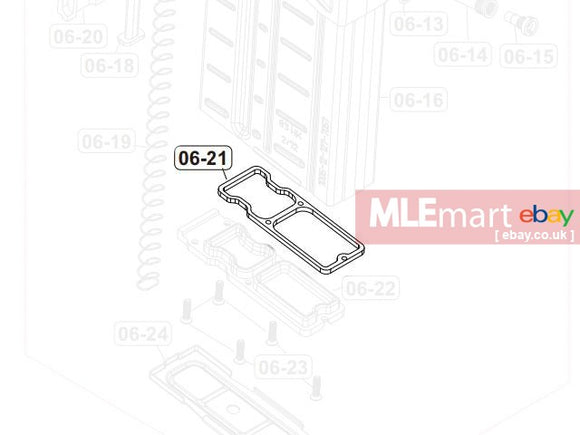 VFC G3A3/ PSG-1 GBBR Gas Magazine Bottom Rubber Seal Gasket (VG2BMAG080)