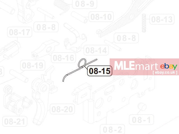 VFC MP5A3/ MP5K/ PDW GBB Trigger Spring (V1) (VGB1SPG021)