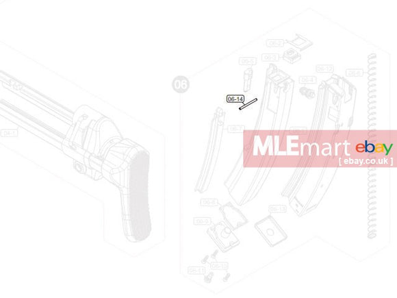 VFC MP5 GBB Gas Magazine Fixing Pin (V1/ V2) (2x25mm) (V010MAG070)