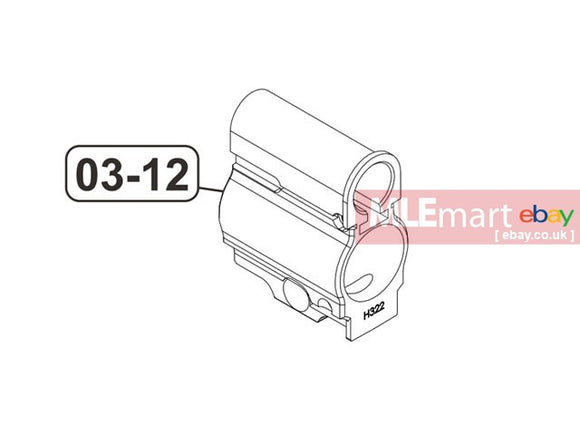 VFC HK416A5 GBBR Gas Block (VG2CGBK010) - MLEmart.com