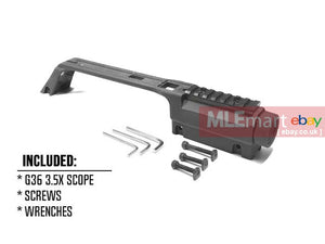 WE G36 / 999 3.5x Carry Handle Scope ( Black ) - MLEmart.com