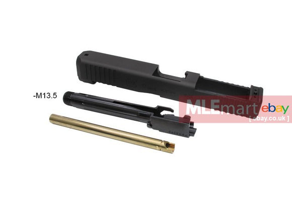 Wii Tech G17 Gen5 (T.Marui) CNC 6061 Aluminium Slide, Steel Rail & Tactical Barrel (-M13.5) (3521) - MLEmart.com