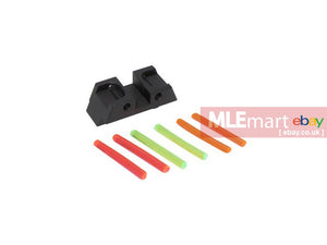 Wii Tech G17Gen5 (T.Marui) CNC 6061 Aluminium Fiber Optic Rear Sight (3527) - MLEmart.com