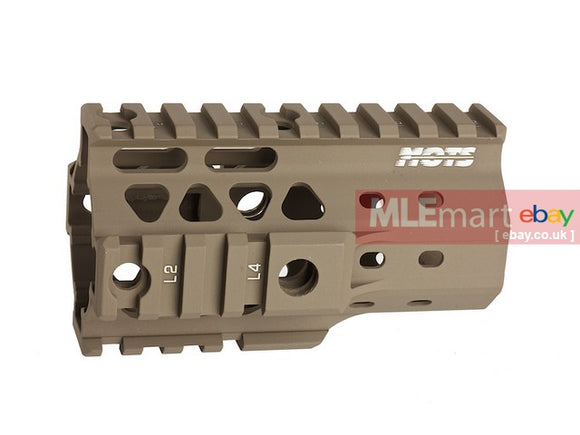 G&P MOTS 4 inch RAS Rail for Tokyo Marui M4 / M16 AEG (Sand) - MLEmart.com
