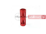 Army Force Aluminum Piston with Full Steel 14-Teeth For AEG (Red) - MLEmart.com
