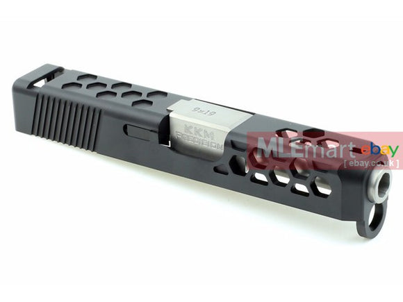 MLEmart.com - Gun Modify 7003 Aluminum Slide with Stainless Barrel Set for Tokyo Marui Model 26 Hex Style