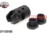 G&P MOTS Tac Style Flash Hider for Tokyo Marui M16 Series (14mm CCW) (Shorty) - BK - MLEmart.com