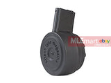 G&P 1500rds Attack Type Auto Winding Drum Magazine for Tokyo Marui M16 Series (Black) - MLEmart.com