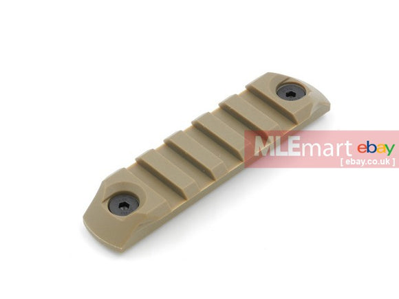 Dytac Keymod System Polymer Modular Rail Section (Dark Earth, 5-slot) - MLEmart.com