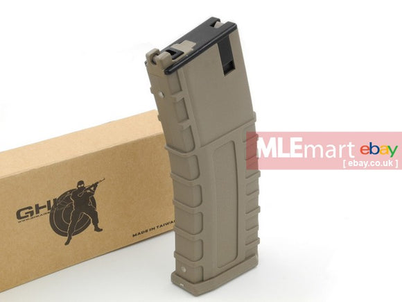 GHK 30 rds Gas Magazine with Polymer Housing for GHK G5 GBBR (Dark Earth) - MLEmart.com