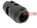 G&P MOTS Tac Style Flash Hider for Tokyo Marui M16 Series (14mm CCW) (Shorty) - BK - MLEmart.com