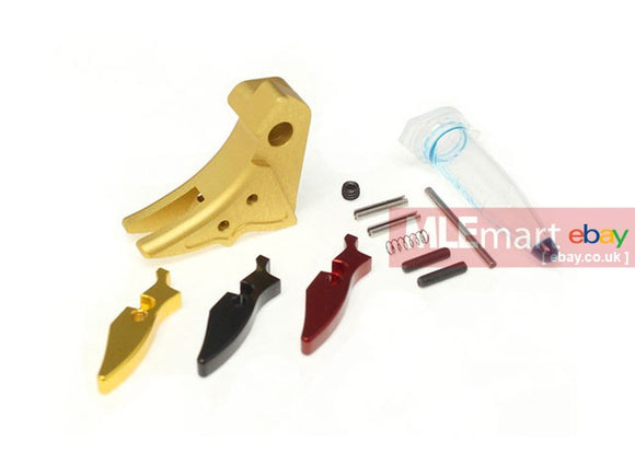MLEmart.com - Guns Modify SA Style Aluminum Trigger for Tokyo Marui 17/18/26 ver.3  - Gold
