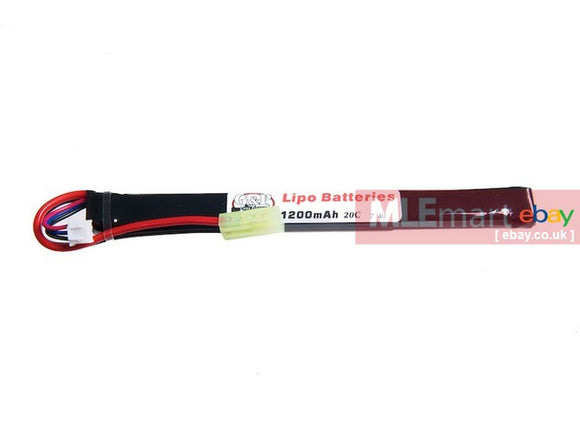G&P 7.4v 1200mAh (30C) Li-Poly Rechargeable Battery (AK) - MLEmart.com