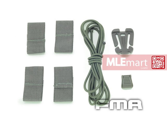 FMA Helmet modified with rubber suits OD TB784 - MLEmart.com