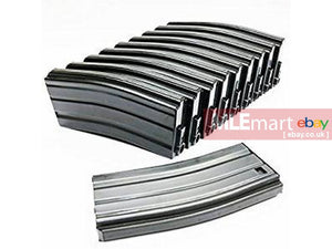 G&P 130rds Mid Cap M4 / M16 Metal Magazine 10pcs Box Set Package (Grey) - MLEmart.com
