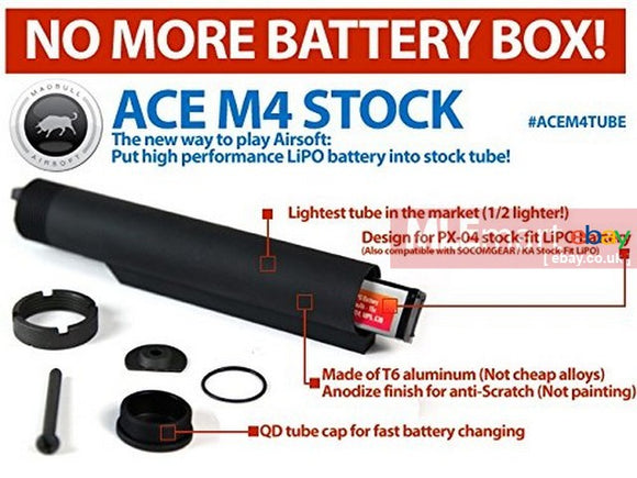MLEmart.com - Madbull ACE M4 ACU Stock Tube