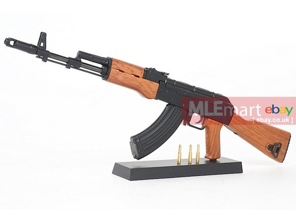 Blackcat Airsoft Mini Model Gun AK74 - Wooden - MLEmart.com