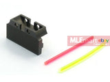 UAC Aluminum Fiber Optic Rear Sight for Tokyo Marui Hi-Capa (Back Plate only) - MLEmart.com