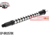 G&P 11 inch Aluminum Triangle Pattern Taper Outer Barrel for G&P Taper Metal Body (14mm CW) - Bl - MLEmart.com