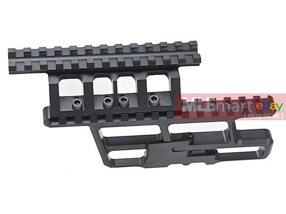 Asura Dynamics Full length Base with adjustable 20mm picatinny rail for AK AEG / GBB - MLEmart.com