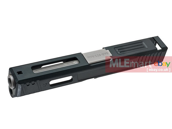 MLEmart.com - Guns Modify SA Model 17 Costa Slide Set with Steel Bar Silver Barrel for Tokyo Marui Model 17 -