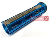 Army Force Full Teeth CNC Piston With Piston Head For SR25 / R85 AEG (Blue) - MLEmart.com