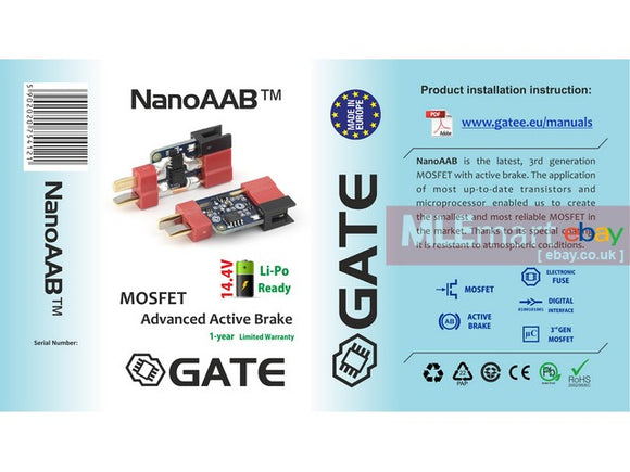 GATE NanoAAB 3rd Generation MOSFET w/ Active Brake - MLEmart.com