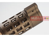 G&P Extended Iron Bars Flashider for Tokyo Marui M16 Series (14mm) - Sand - MLEmart.com