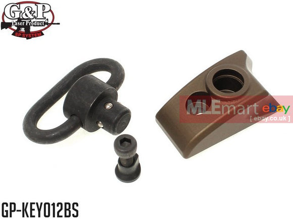 G&P Keymod Sling Swivel Thumb Stop for Keymod System (Right Hand) - Sand - MLEmart.com