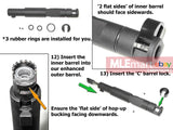 Wii Tech MP9 (KSC-System 7) aluminum outer barrel, black colour - MLEmart.com