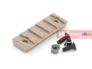 ACM Polymer Keymod Rail System Modular Rail Section (5-Slot, Tan) - MLEmart.com