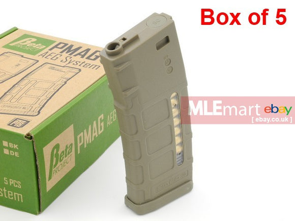 Beta Project 75 rds PMAG For M4 / M16 AEG (DE - Box of 5) - MLEmart.com