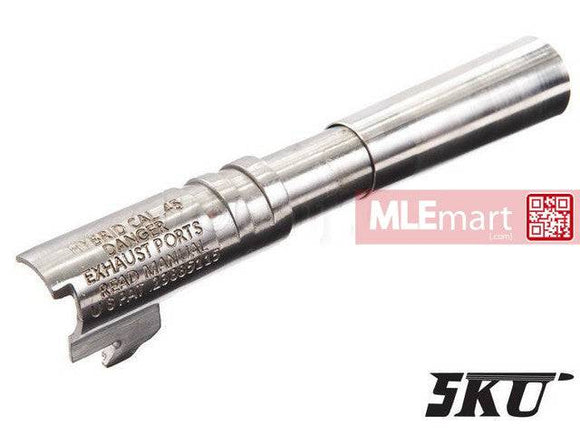 5KU 5 inch Comp-Ready Steel Outer Barrel for Hi-Capa 5.1 GBB (Hybrid Cal. 45) - MLEmart.com